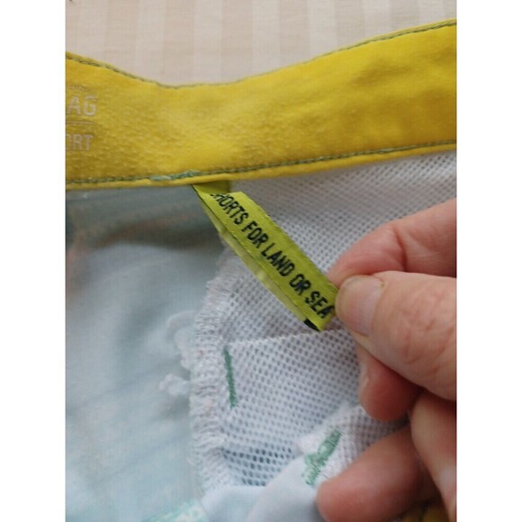 American Rag swim trunks board shorts mens 34 blue stripe surf beach active - Picture 3 of 8